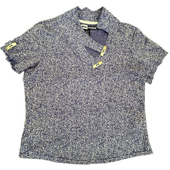 Jamie Sadock Women's S Purple Medium Wrap Collar Metal Buttons Golf Tennis Top - Picture 9 of 13